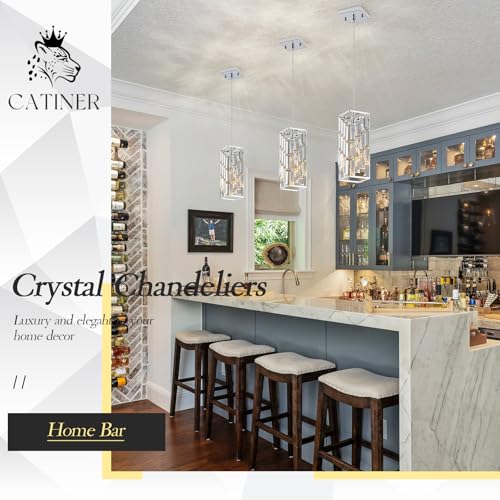 Chrome Crystal Pendant Light 3 (3 Count)