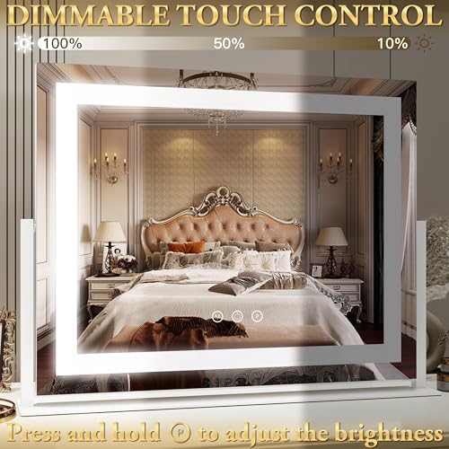 Vanity Mirror with Lights 22''x18'' Makeup Mirror with Lights
