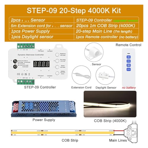 Stair Light with Motion Sensor Switch DC 12V 24V LED Light with House Step Stair Lighting