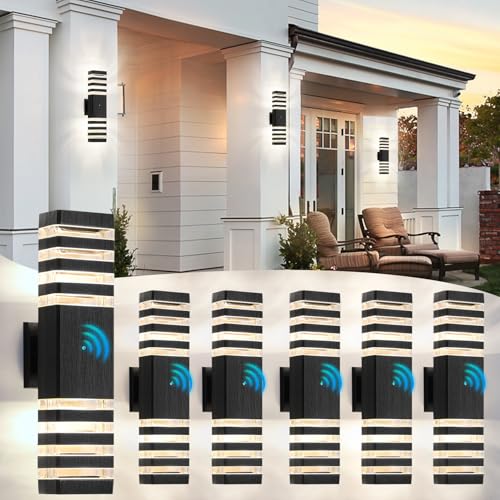 Dusk to Dawn Modern LED Outdoor Wall Light (6 Count)