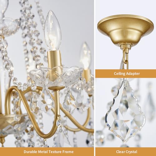 Gold Crystal Chandelier
