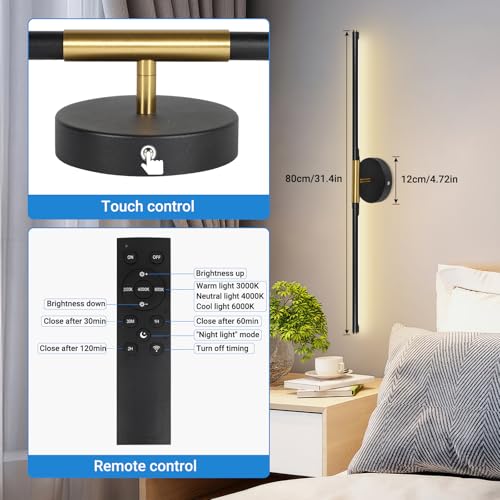 Battery Operated Wall Sconces Set of Two (2 Count)