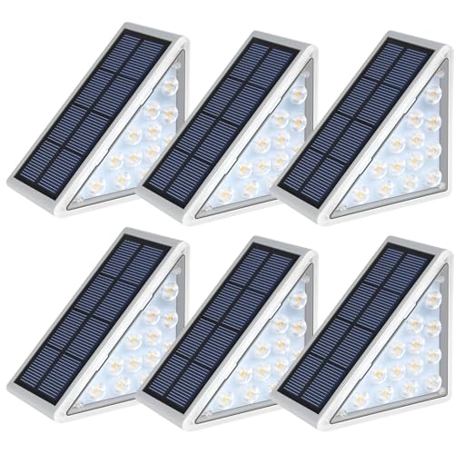 LED Solar Step Lights Waterproof Outdoor Stair Lights (6 Count)