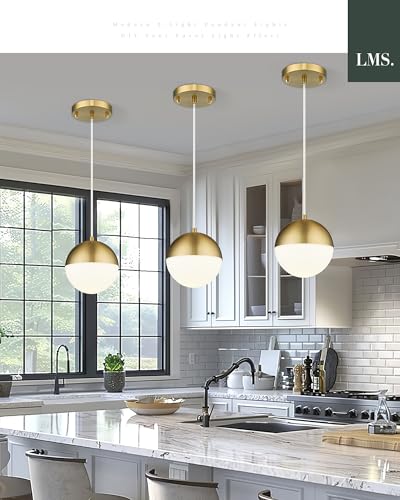 6 inch Brushed Gold Pendant Light Fixtures