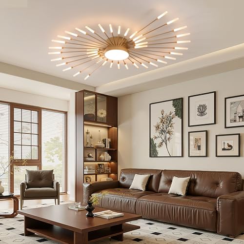 50.4 Inch Modern LED Flush Mount Ceiling Light