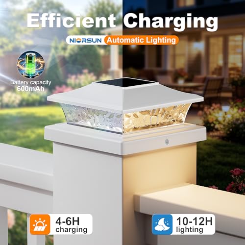 4x4 Post Solar Lights Color Changing with Remote (12 Count)