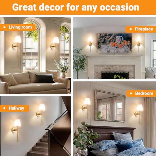 Battery Operated Wall Sconce (2 Count)