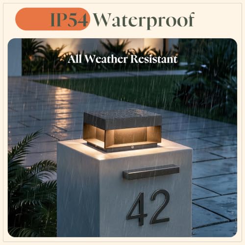 8'' Outdoor Post Lights Hard Wired
