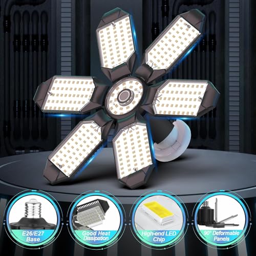 Led Garage Lights 2 Pack 200W Super Bright Ceiling Led Shop Lights (2 Count)