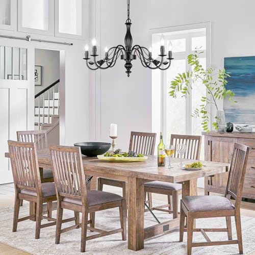 29" Black Farmhouse Chandelier