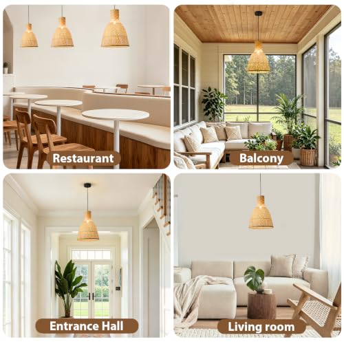 Natural Bamboo Pendant Light