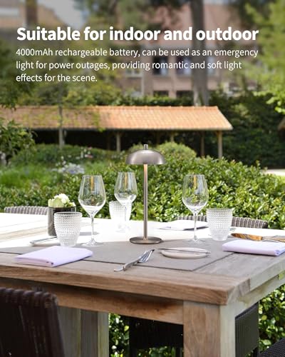 12" Cordless Table Lamps Set of 2