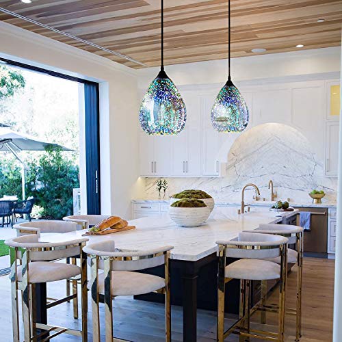 Modern 3D Pendant Lights Kitchen Island 2 Pack (2 Count)