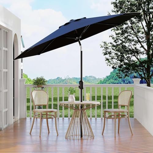 10FT Patio Umbrella 8 Sturdy Ribs Outdoor Table Umbrella