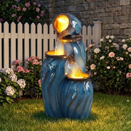 29.5" Outdoor Garden Water Fountain