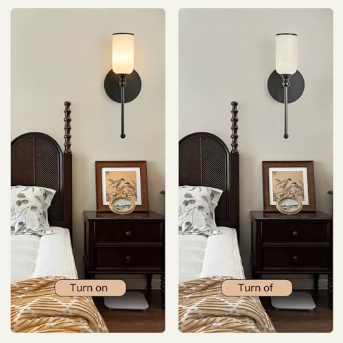 vntage Alabaster Wall Sconce