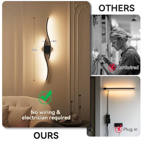 Battery Operated Wall Sconces Set of Two