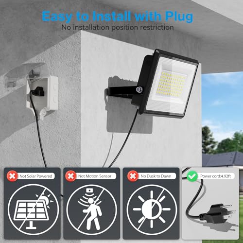4 Pack 90W LED Flood Light Outdoor (4 Count)