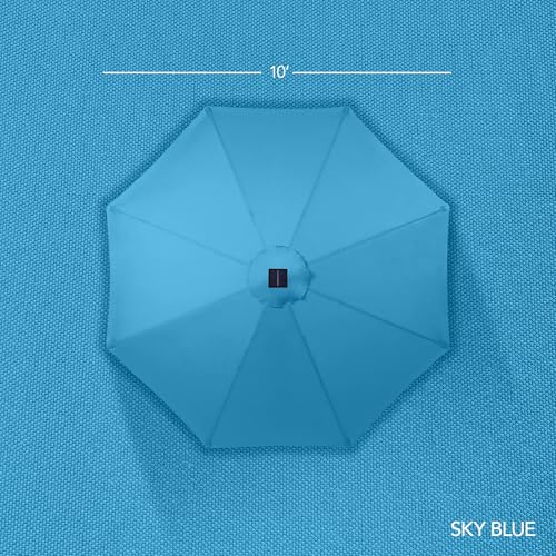 10ft Solar Market Patio Umbrella w