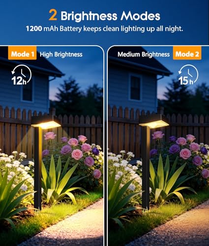 Solar Pathway Lights Outdoor (8 Count)