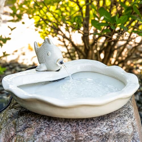 Sunnydaze 7" Fish Spout Tabletop Water Fountain
