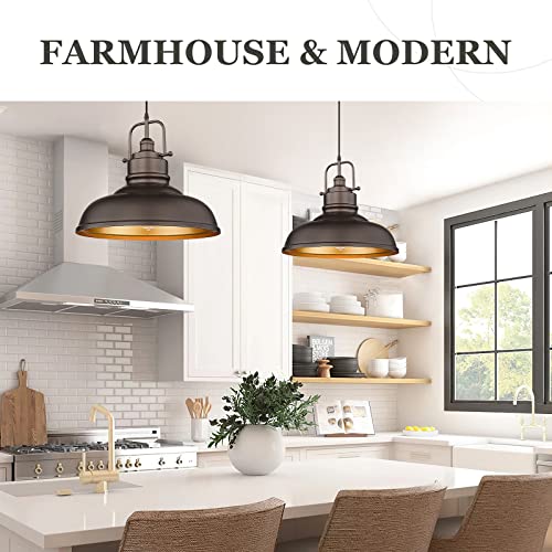 17.7 Inch Farmhouse Pendant Light for Kitchen Island