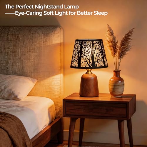 12.4" Rustic Forest Table Lamp
