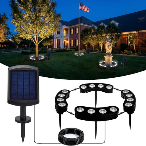 Ring Solar Tree Lights Outdoor Waterproof