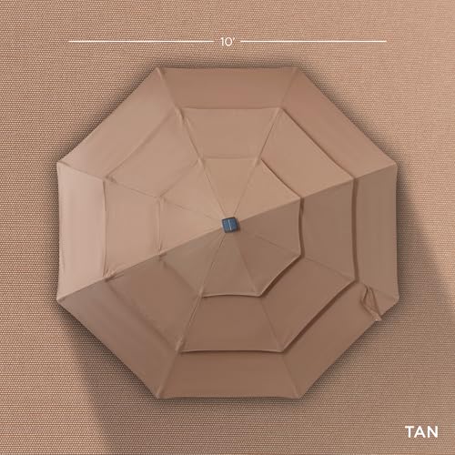 10ft 3 Tier Solar Patio Umbrella