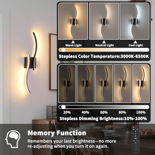 LED Battery Operated Wall Scones (2 Count)