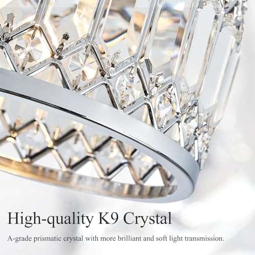 Crystal Chrome Ceiling Light