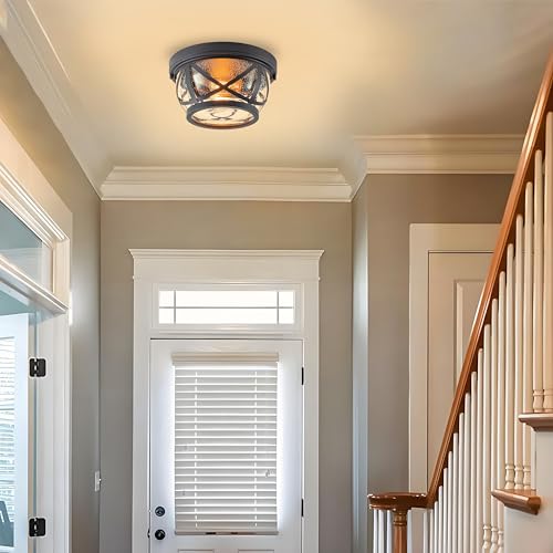 Oil rubbed Bronze Flush Mount Ceiling Light Fixtures