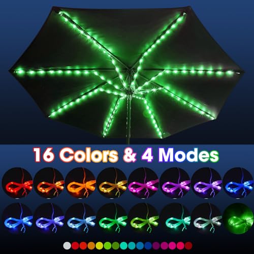 Patio Umbrella String Lights