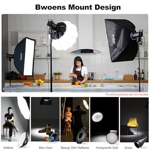 2pcs Godox SL60W LED Video Light Kit with Softbox (2 Count)
