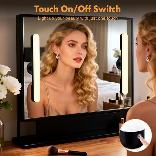 Set of 2 Wireless Vanity Makeup Lights for Mirror (2 Count)