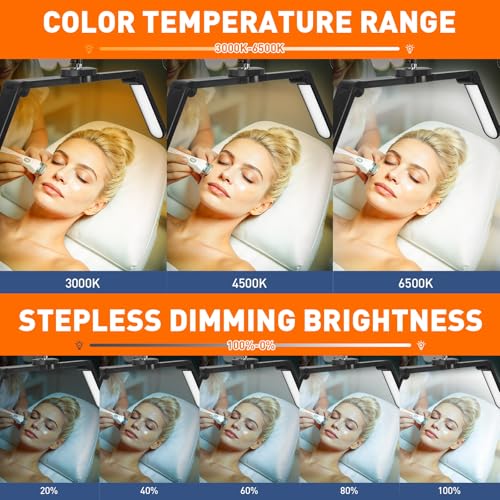 Half Moon Light for Eyelash Extensions Lash Tech Lamp Phone Holder