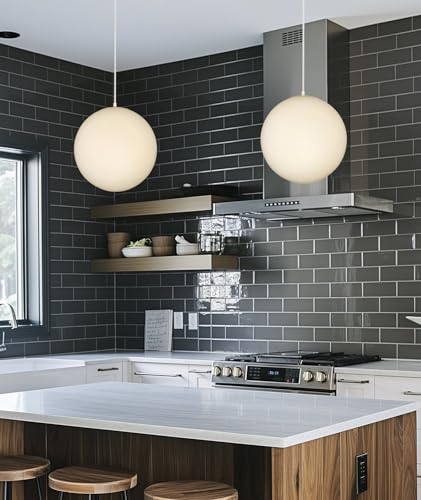Ceres 12" Modern Globe Pendant Light for Kitchen Island