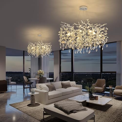 Tree Branch Chandelier Modern Crystal Pendant Light