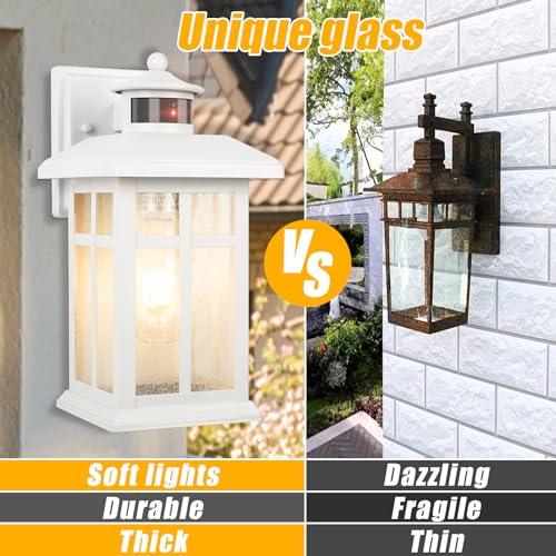 Dawn to Dusk Motion Sensor Exterior Wall Light Fixtures
