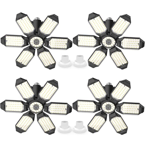 Led Garage Lights 4 Pack 200W Super Bright Ceiling Led Shop Lights (4 Count)