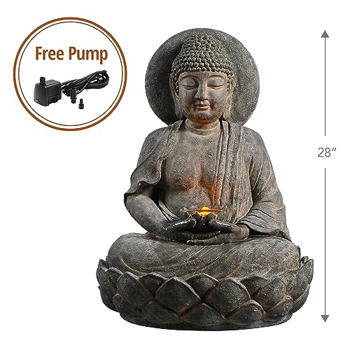 Buddha Zen Statue Water Fountain