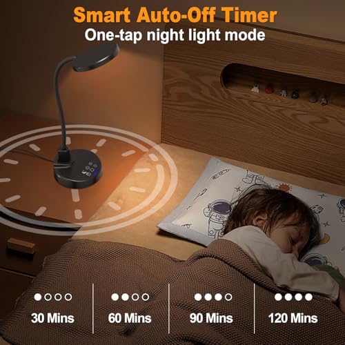 15W LED Desk Lamp with USB Charging Ports