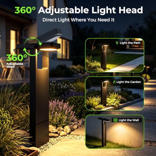 Solar Pathway Lights Outdoor (4 Count)