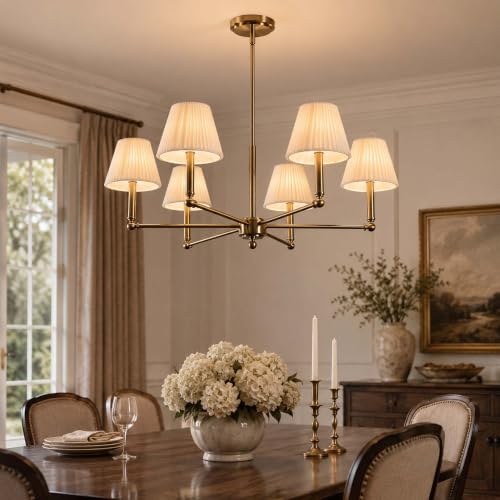 36" Brass Chandelier