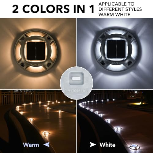 Solar Driveway Lights Outdoor 4 Pack (4 Count)