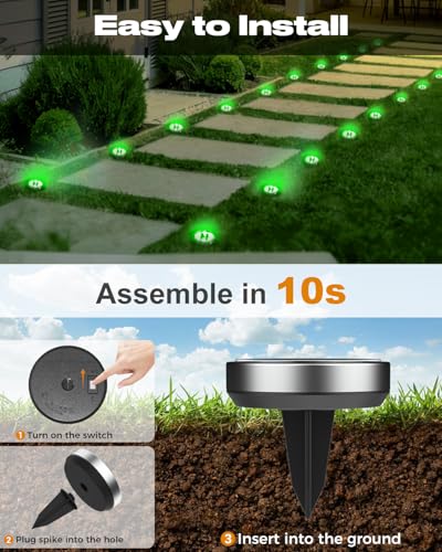 16 Pack Solar Lights Outdoor Waterproof (16 Count)
