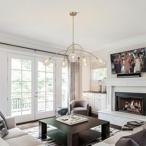 Mid Century Modern Sputnik Chandelier 5