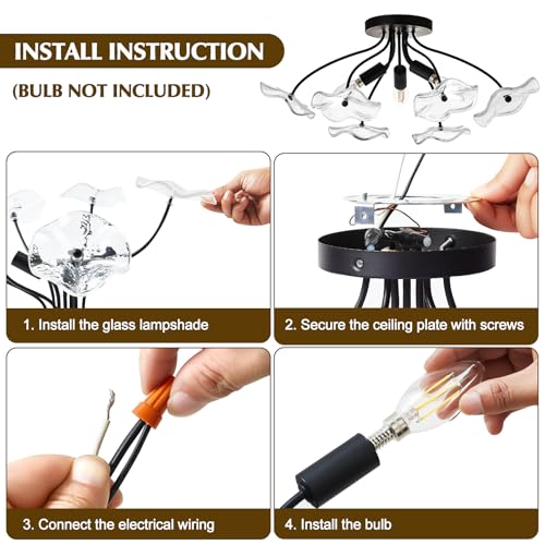 Semi Flush Mount Ceiling Light Fixture