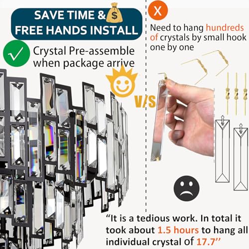 Modern Crystal Chandelier Lighting for Dining Rooms Bedroom