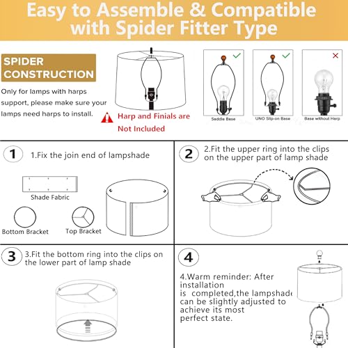 Drum Lamp Shades Set of 2 (2 Count)